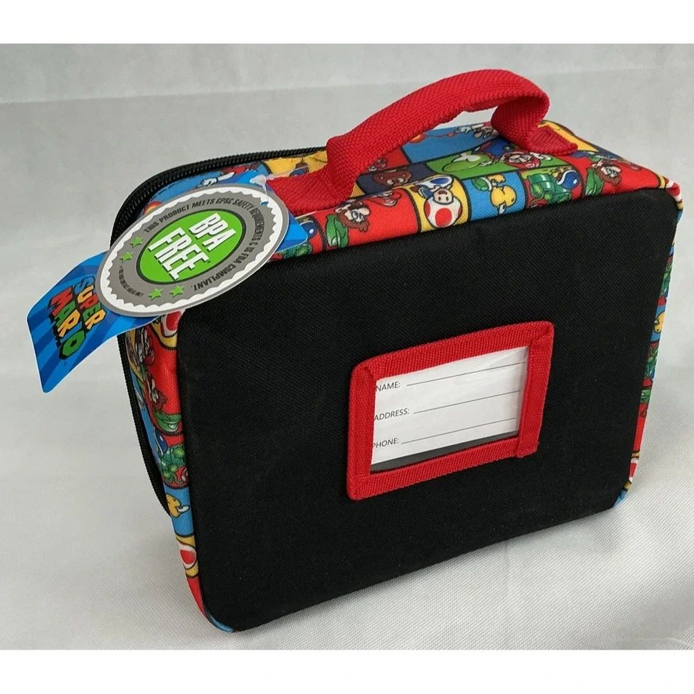 Nintendo Super Mario Insulated Lunch Box Bioworld Multicolor Soft Bag NWT